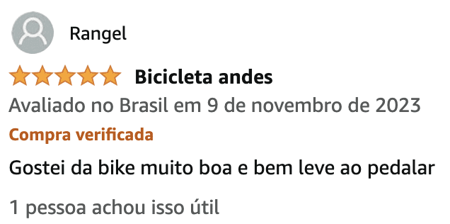 Diretrizes de Conteúdo review positivo bike